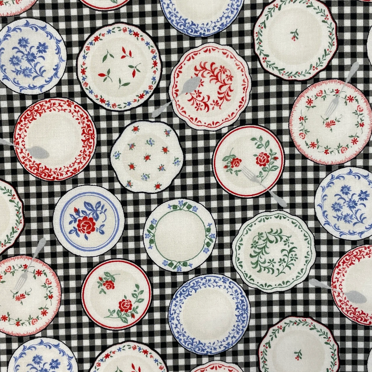 Elite Handworks Shirting Country Diary Plates Black