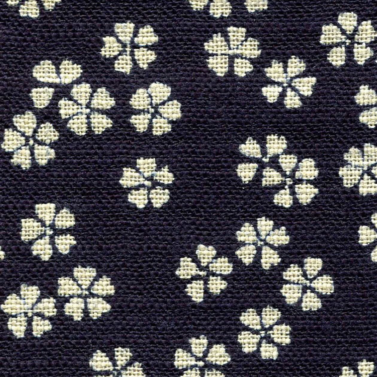 Sevenberry Sevenberry Japanese Poplin Cherry Blossoms Rich Blue