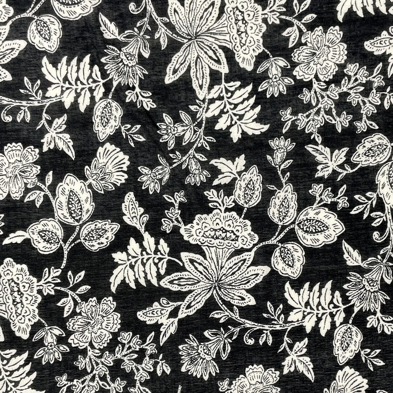 Sevenberry Sevenberry Lawn Simple Sarasa Black