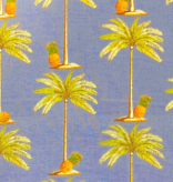 Sevenberry Sevenberry Broadcloth Palm Tree Vintage Blue