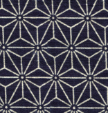Sevenberry Sevenberry Japanese Poplin Hemp Leaf Rich Blue