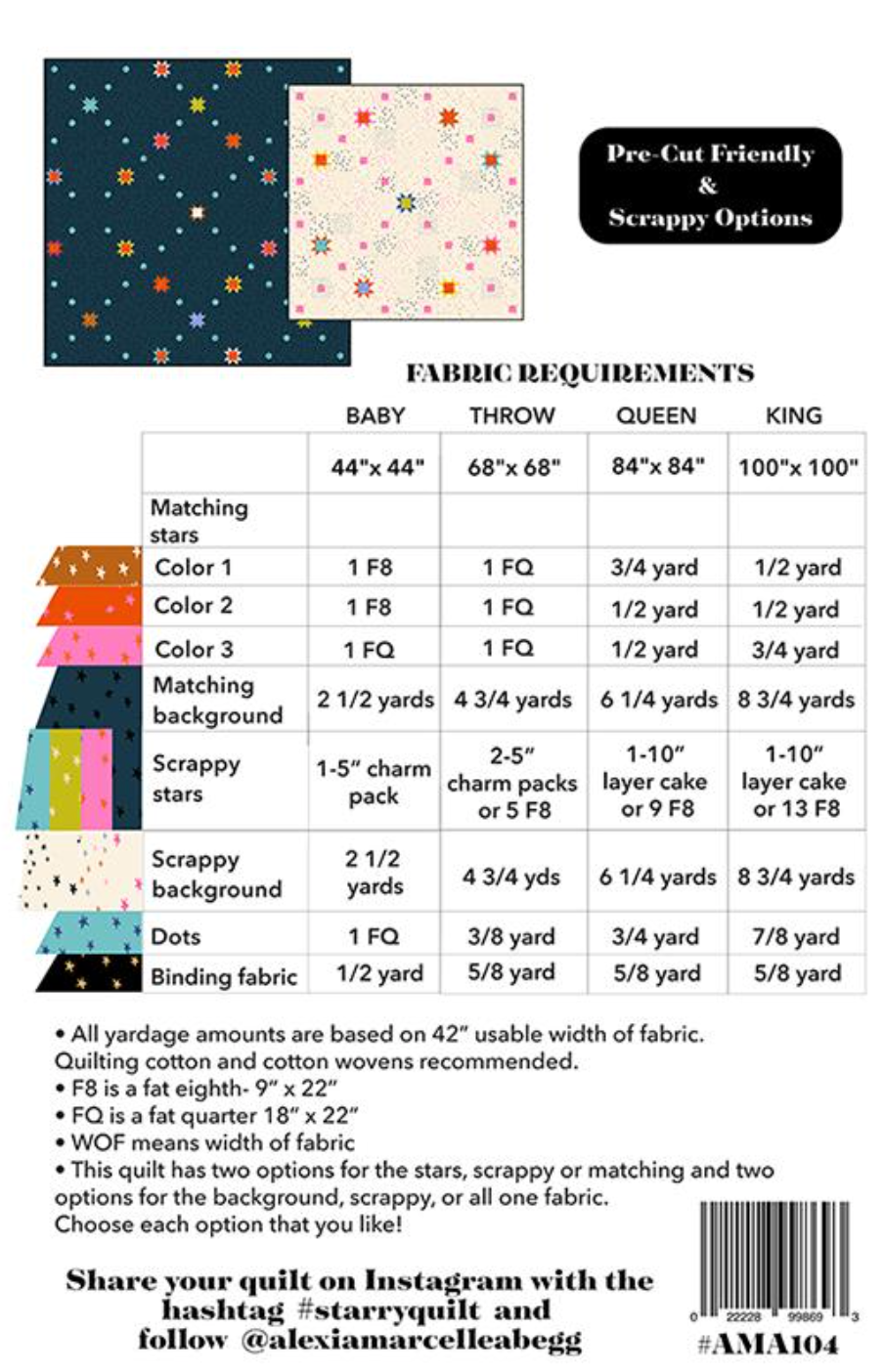 Alexia Marcelle Abegg Alexia Marcelle Abegg Starry Quilt Pattern