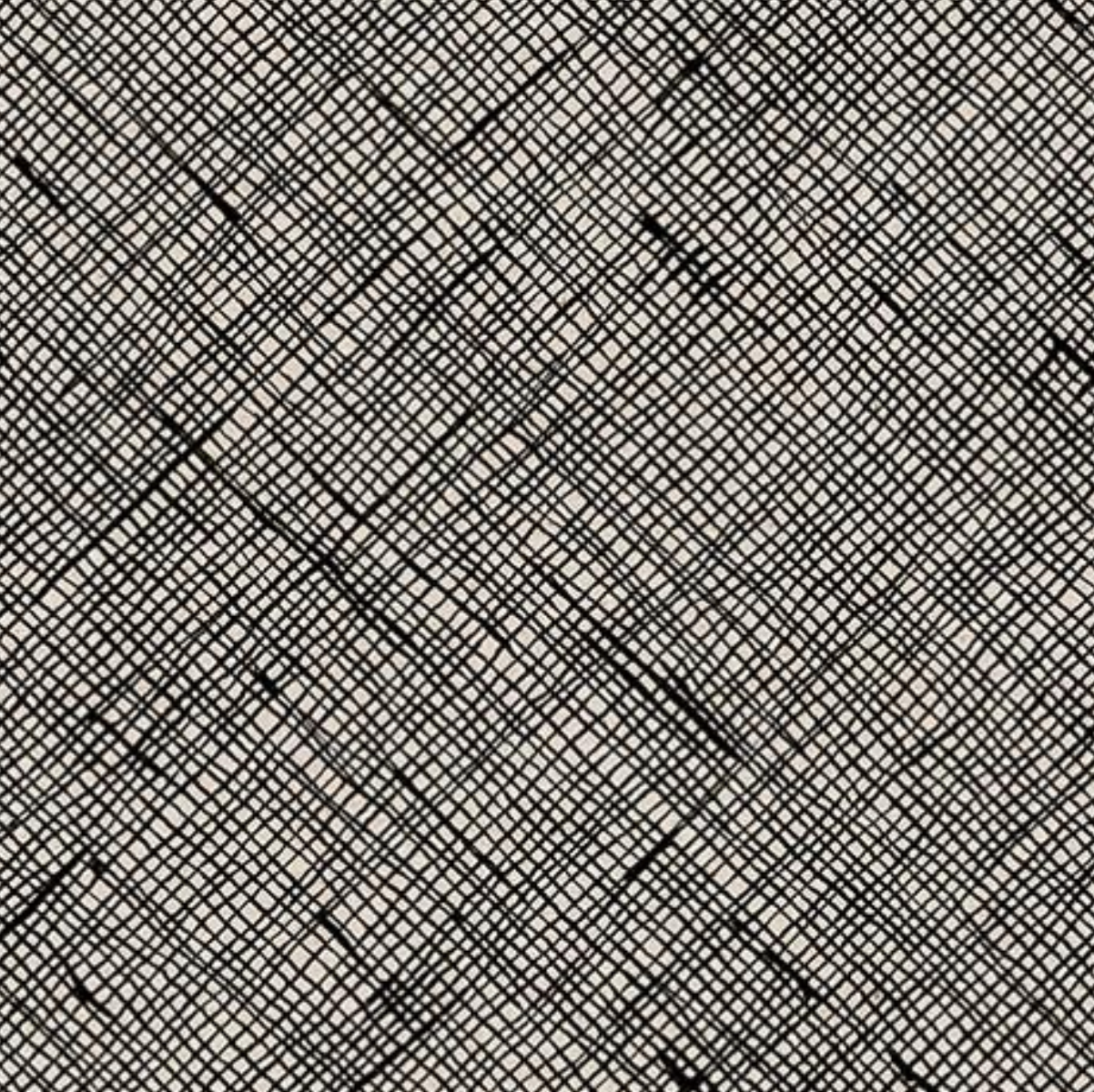 Ruby Star Society Memento by Caroline Friedlander Canvas Crosshatch Black
