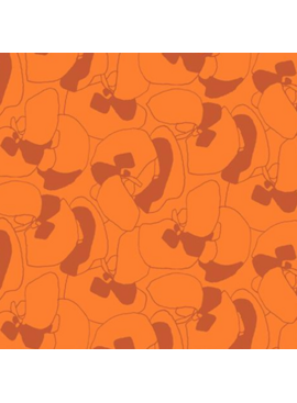 Ruby Star Society Memento by Caroline Friedlander Canvas Seagrapes Orange