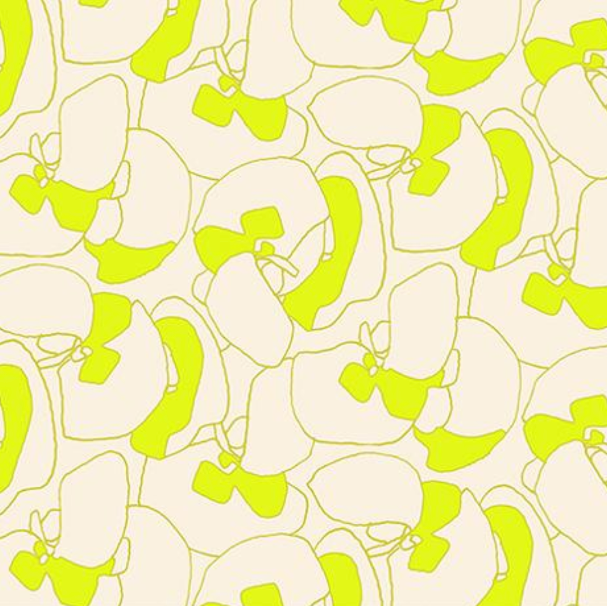Ruby Star Society Memento by Caroline Friedlander Canvas Seagrapes Neon Yellow