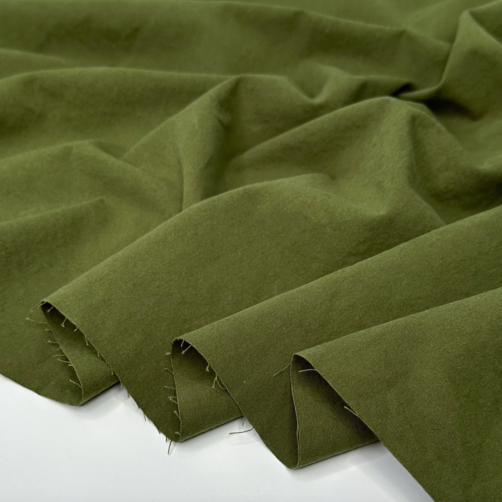 Gordon Fabrics Ltd. Porter Heavyweight Organic Cotton Pesto