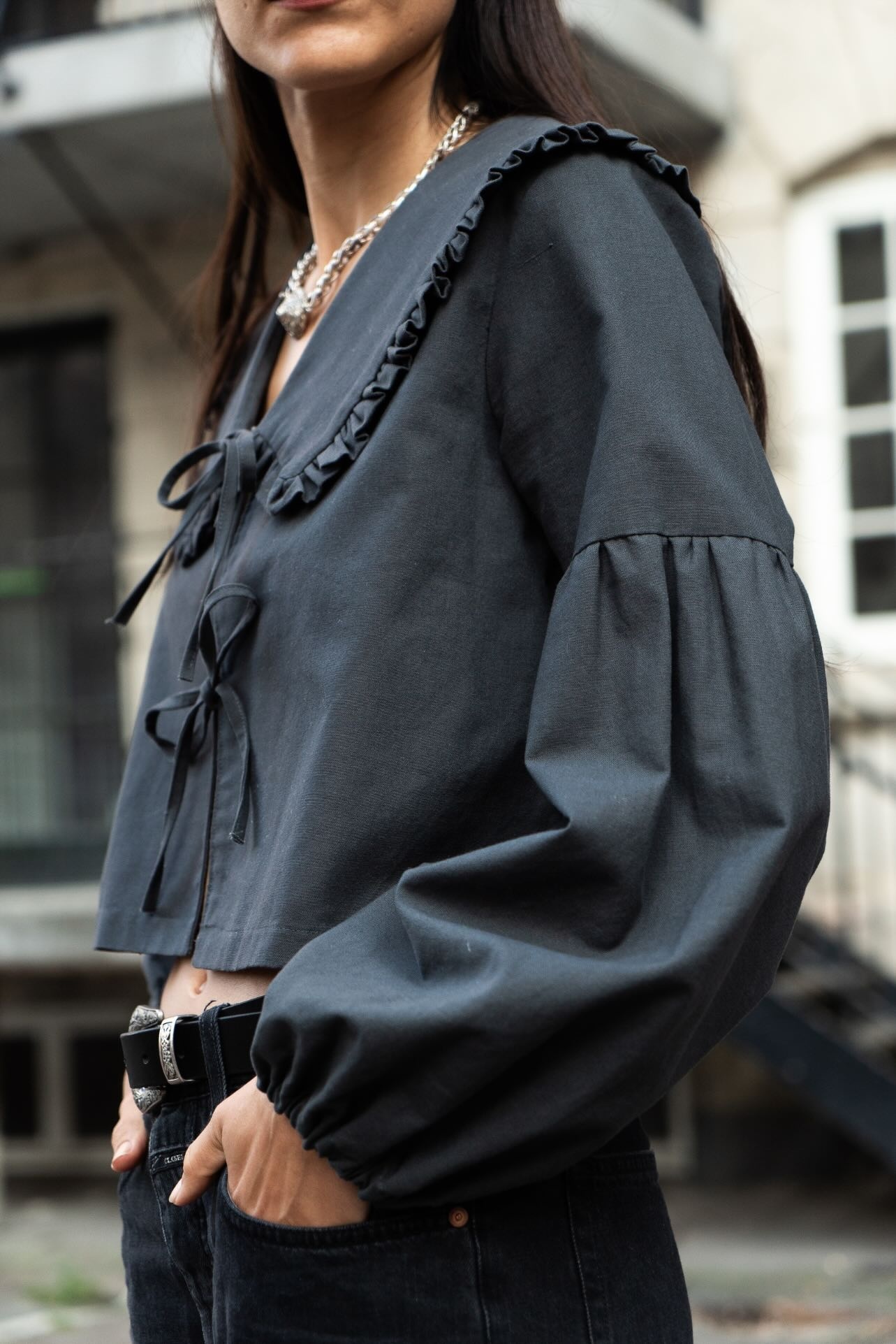 Puff and Pencil Puff and Pencil Tie Blouse