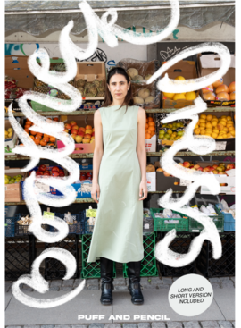 Puff and Pencil Boatneck Dress