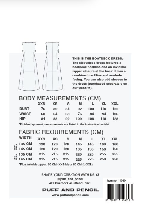 Puff and Pencil Puff and Pencil Boatneck Dress