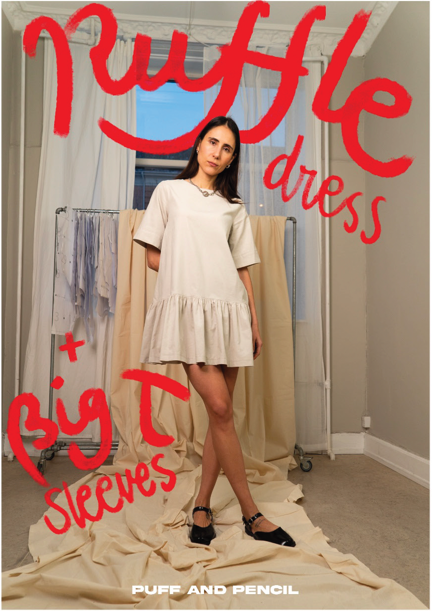 Puff and Pencil Puff and Pencil Ruffle Dress Pattern