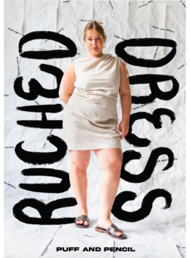 Puff and Pencil Ruched Dress Pattern
