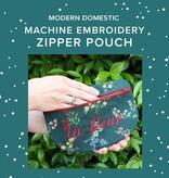 Modern Domestic Machine Embroidery: Zippered Pouch, Saturday October 3rd, 10am-1230pm