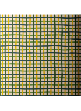 Cloud 9 Fabrics Touchdowns & Tailwags Pep Rally Plaid Green/Gold