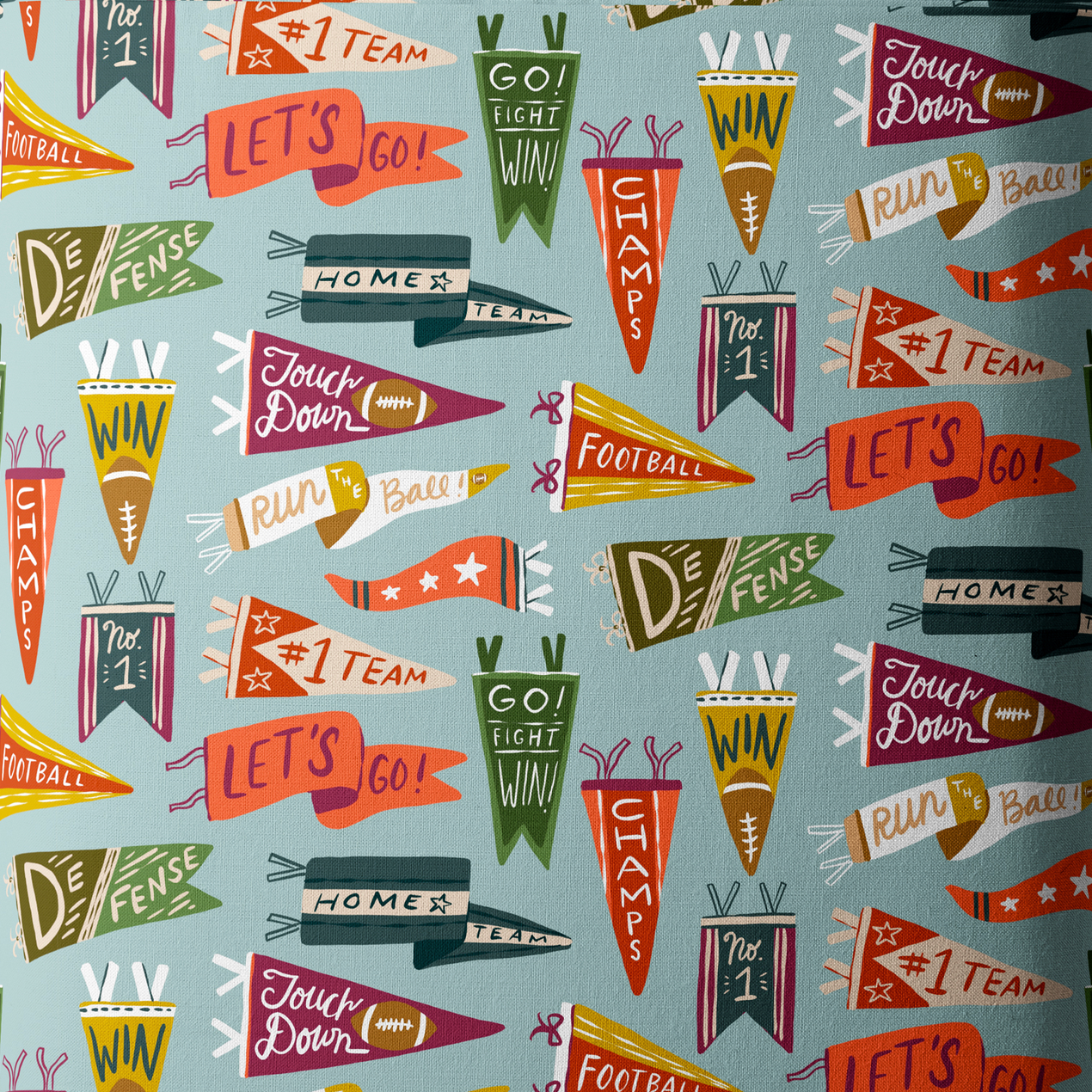 Cloud 9 Fabrics Touchdowns & Tailwags Vintage Victory
