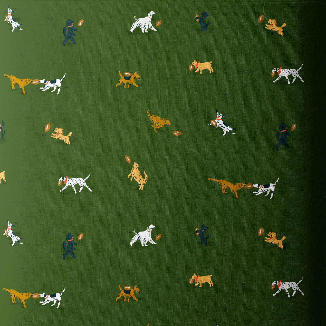 Cloud 9 Fabrics Touchdowns & Tailwags Playing Field