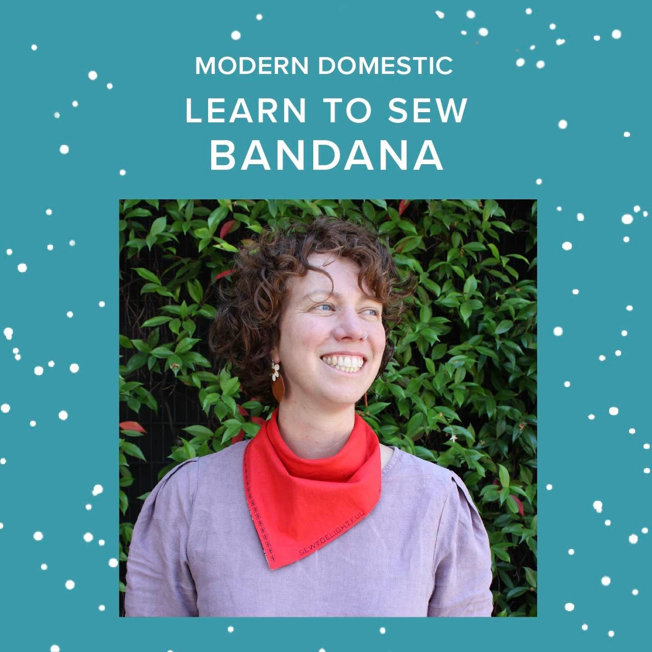Colleen Connolly Learn to Sew: Bandana with Decorative Stitching, Monday, September 21st, 5:30pm-8:30pm