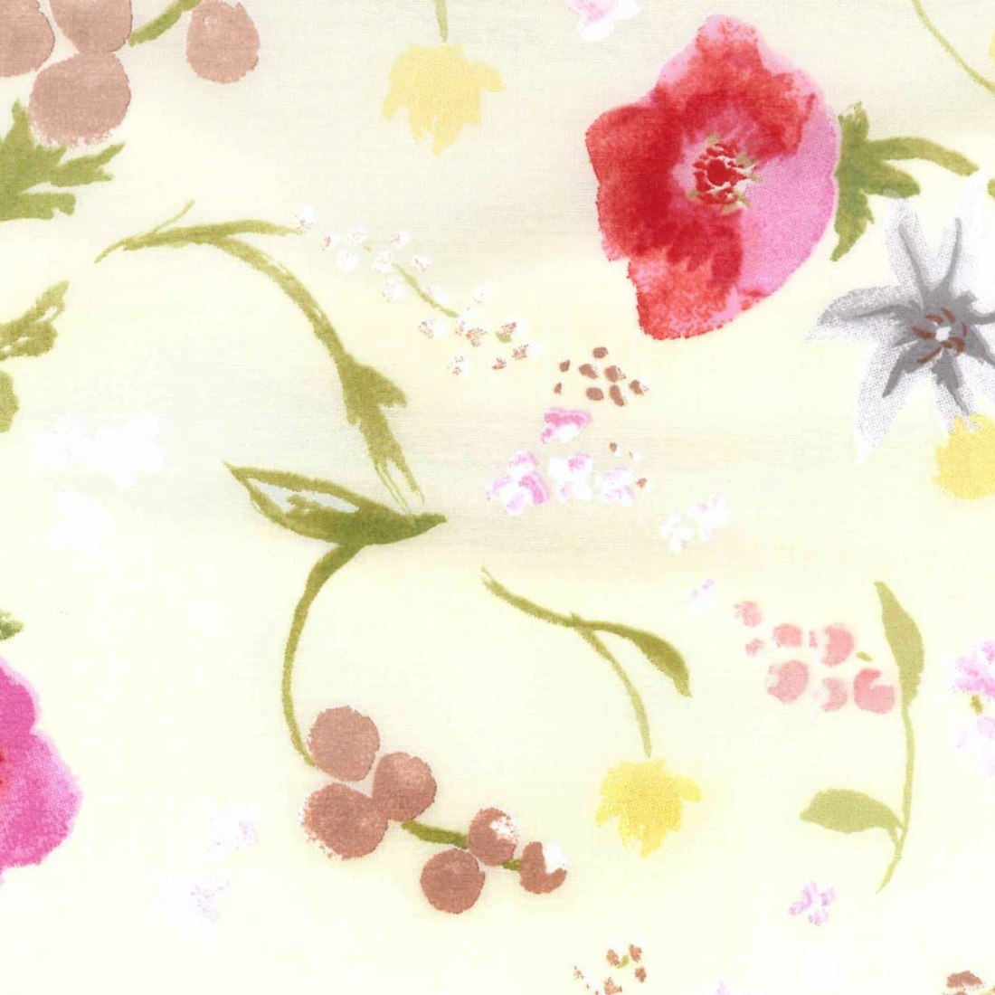 Nani Iro Nani Iro Rakuen Cotton Silk Lawn White Cream