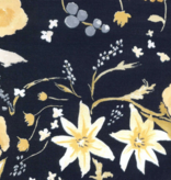 Nani Iro Nani Iro Rakuen Cotton Silk Lawn Black