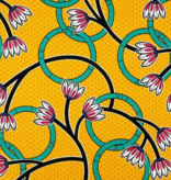 Nani Iro Cosmo Lotus Print Yellow