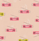 Ruby Star Society Lofi Linens by Rashida Coleman Hale for Ruby Star Boom Box Peach Blossom