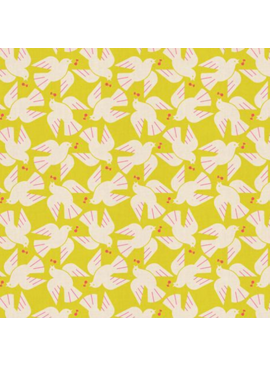 Ruby Star Society Lofi Linens Flock Yeah Citron