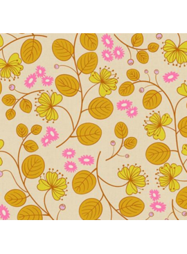 Ruby Star Society Lofi Linens by Rashida Coleman Hale for Ruby Star Caper Floral Parchment