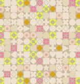 Ruby Star Society Lofi Linens by Rashida Coleman Hale for Ruby Star Blocked Geometric Shapes Khaki