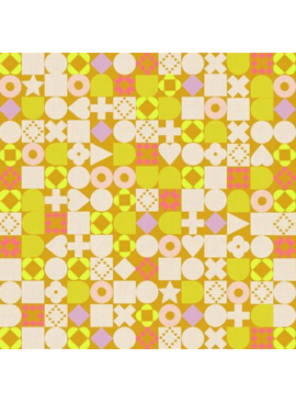 Ruby Star Society Lofi Linens Blocked Geometric Shapes Cactus