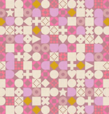 Ruby Star Society LoFi Linens Blocked Geometric Shapes Lilac