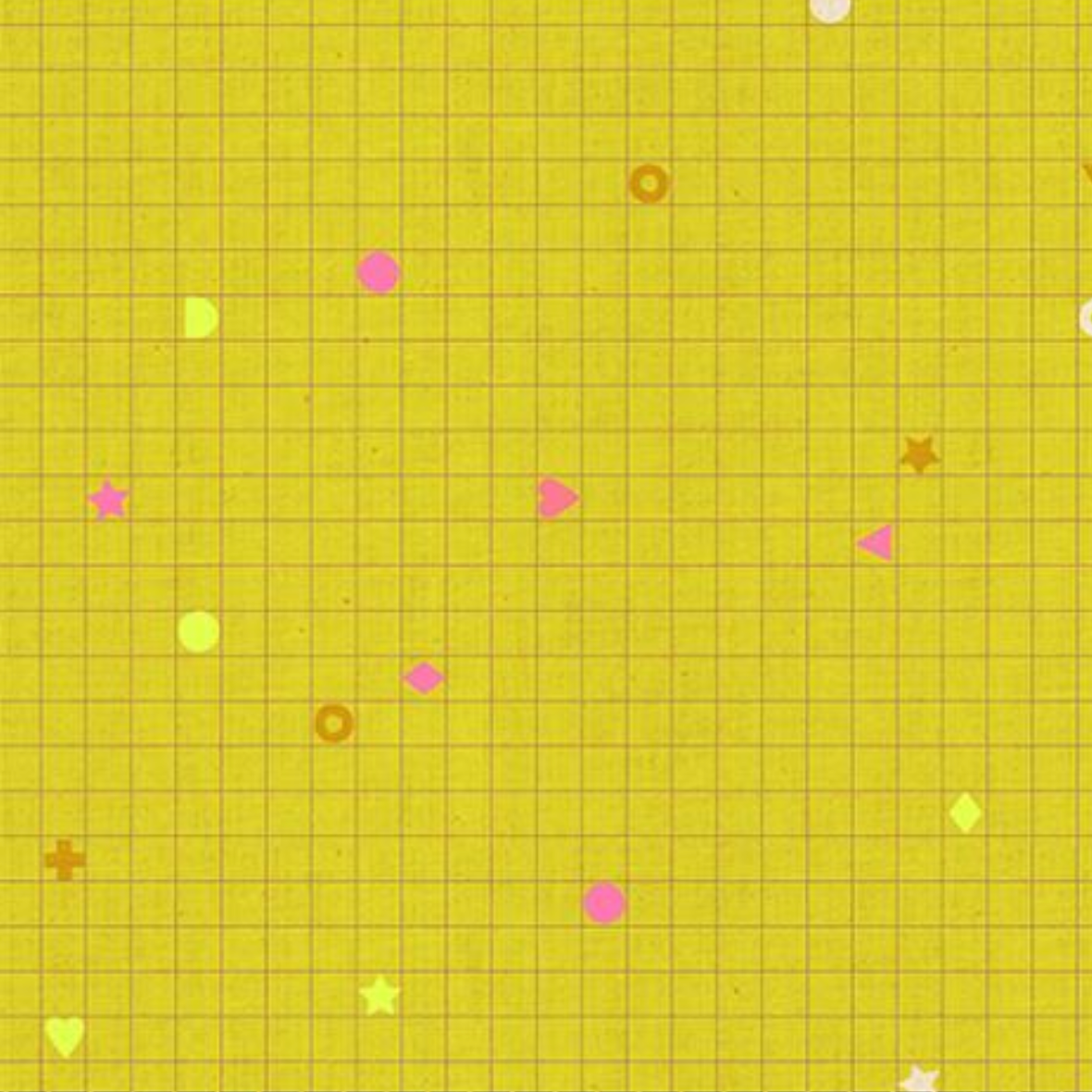 Ruby Star Society Lofi Linens by Rashida Coleman Hale for Ruby Star Power Grid Citron