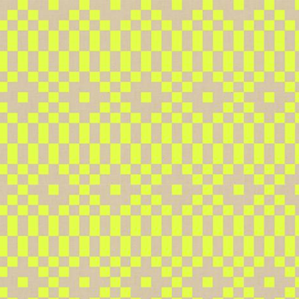 Ruby Star Society LoFi Linens Bitmapped Geometrics Neon Yellow