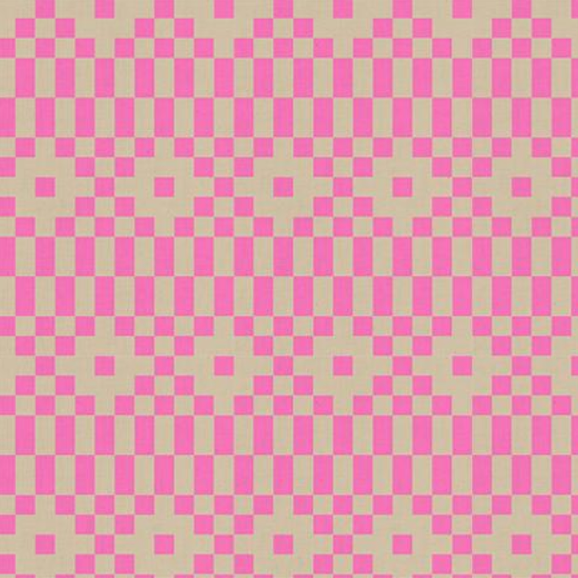Ruby Star Society LoFi Linens Bitmapped Geometrics Neon Pink