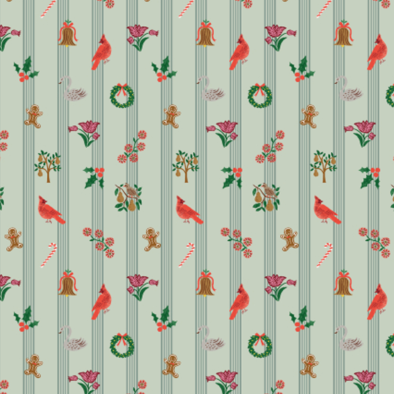 Rifle Paper Co Holiday Classics Yuletide Mint