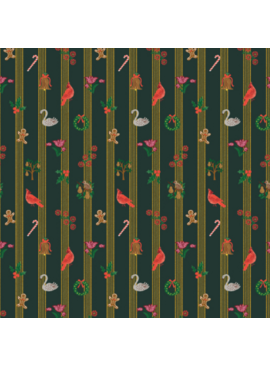 Rifle Paper Co Holiday Classics by Rifle Paper Co. Yuletide Metallic Evergreen