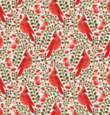 Rifle Paper Co Holiday Classics Cardinals Metallic Cream