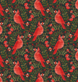 Rifle Paper Co Holiday Classics Cardinals Metallic Cream