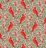 Rifle Paper Co Holiday Classics Cardinals Metallic Mint
