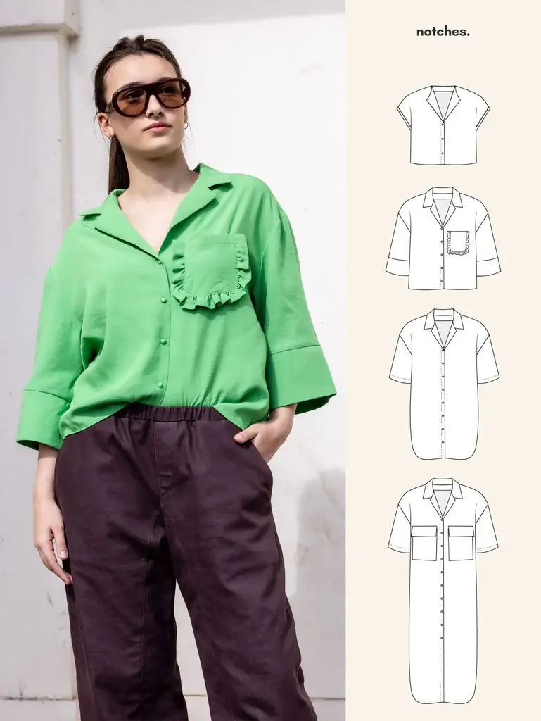 Notches Notches Clara Shirt and Dress Pattern
