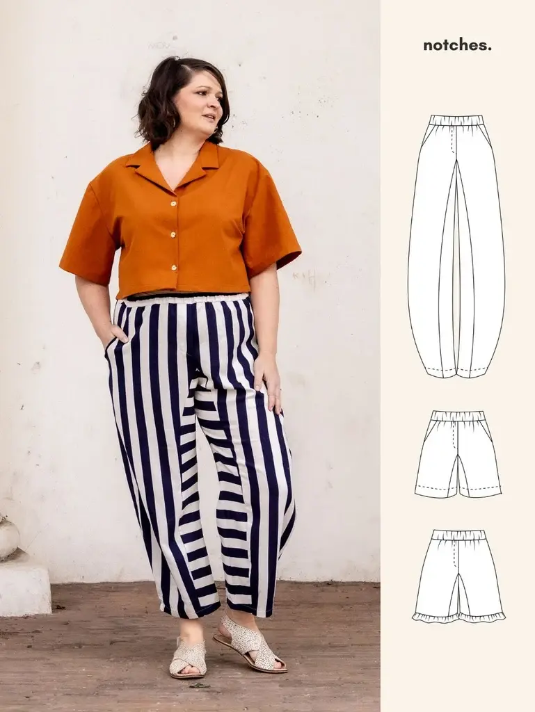 Notches Notches Tiki Pants Pattern