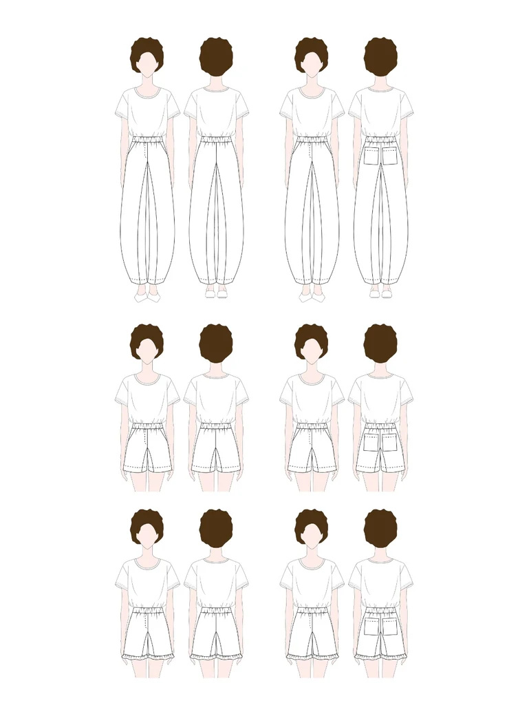 Notches Notches Tiki Pants Pattern