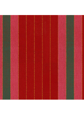 Northcott Anna Maria Parry Silver Lining Ribbons Cherry