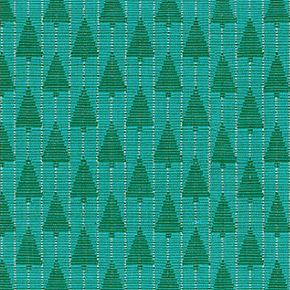 Northcott Anna Maria Parry Silver Lining Tree Farm Turquoise