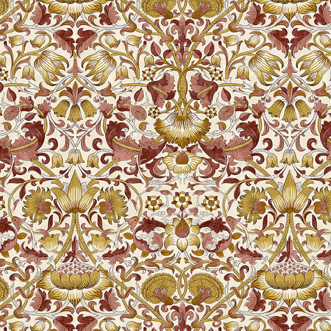 Free Spirit Fabrics Morris & Co Lodden Mulberry Lodden