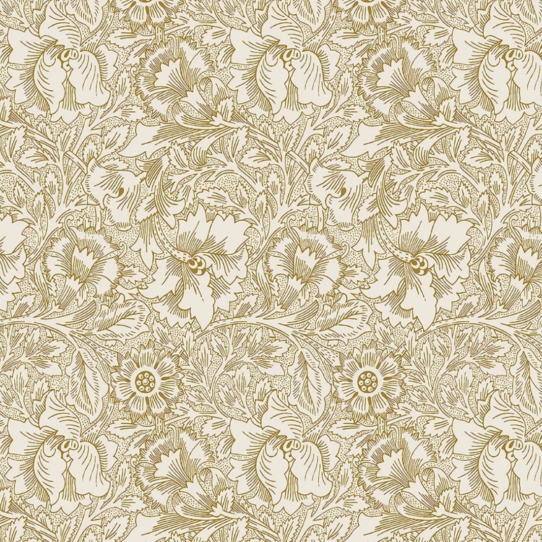 Free Spirit Fabrics 108" Morris & Co Lodden Pure Poppy Pearwood