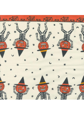 Moda 16" Toweling Classic Retro Holiday Pumpkin Dance Skeleton