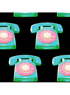 Ruby Star Society Sparkle Mart Telephones Black