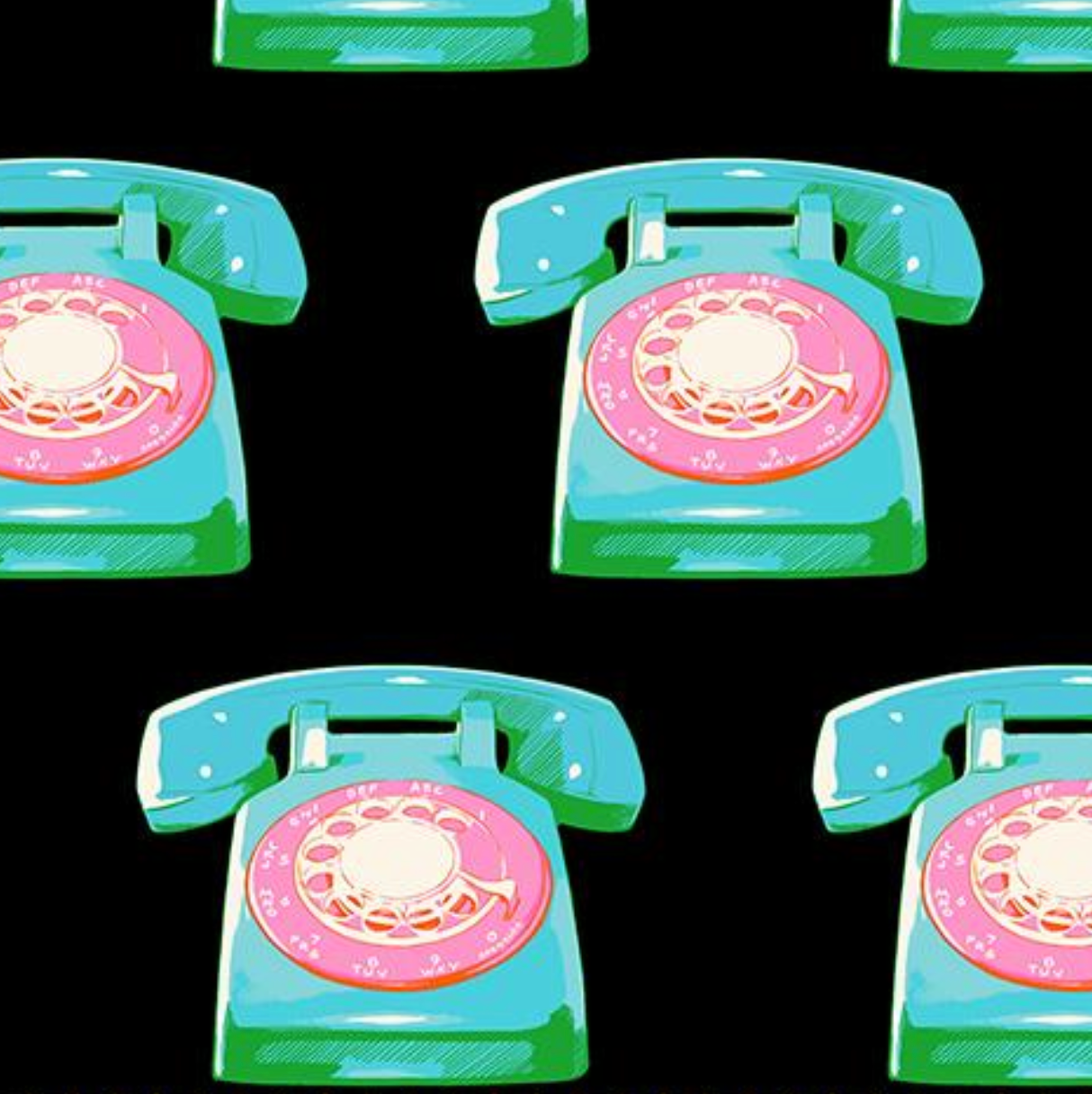 Ruby Star Society Sparkle Mart Telephones Black