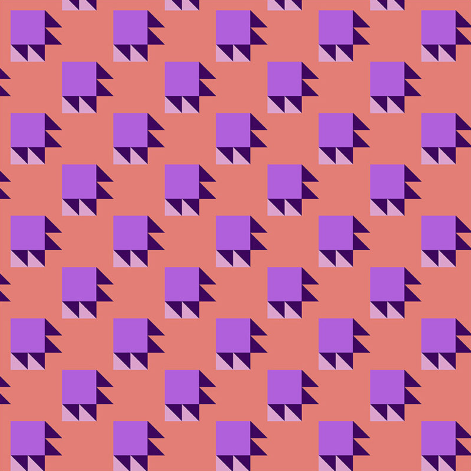 Windham Fabrics Annabel's Blenders Bear Paw Coral/Lilac