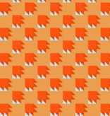 Windham Fabrics Annabel's Blenders Bear Paw Orange/Pink