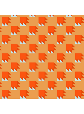 Windham Fabrics Annabel's Blenders Bear Paw Orange/Pink